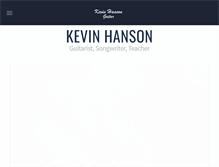 Tablet Screenshot of kevinhansonmusic.com